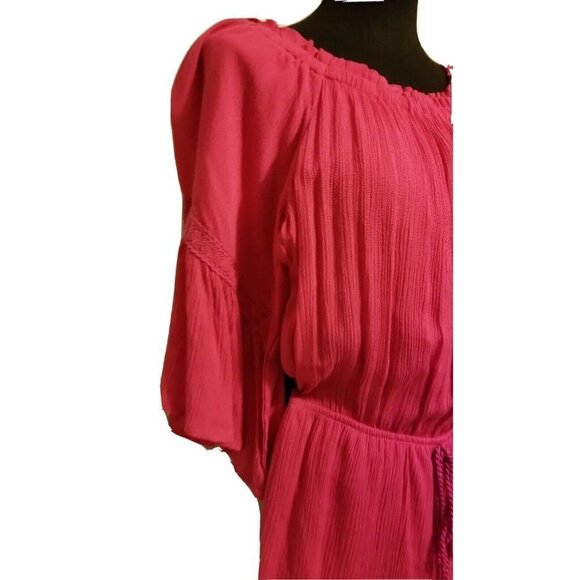 Altar'd State Pink Romper Bohemian Wide Bell Sleeves NWT Size S - Picture 3 of 9